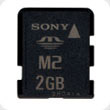 2GB Memory Stick Micro™ M2™ (includes M2 Duo adaptor)