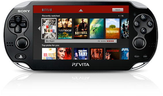 PS Vita System Netflix Application PS Vita System Netflix Application